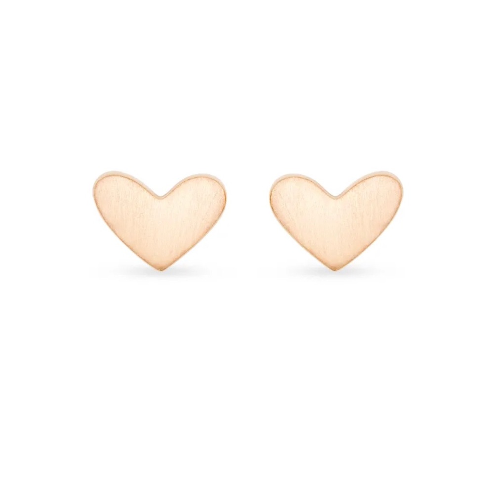 Ari heart studs in rose gold Kendra Scott